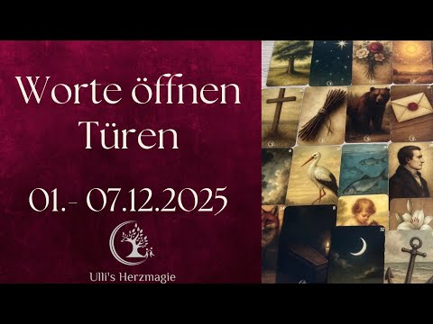 Wochenorakel • Worte öffnen Türen — ein Gespräch bringt diese Woche Klarheit #kartenlegen