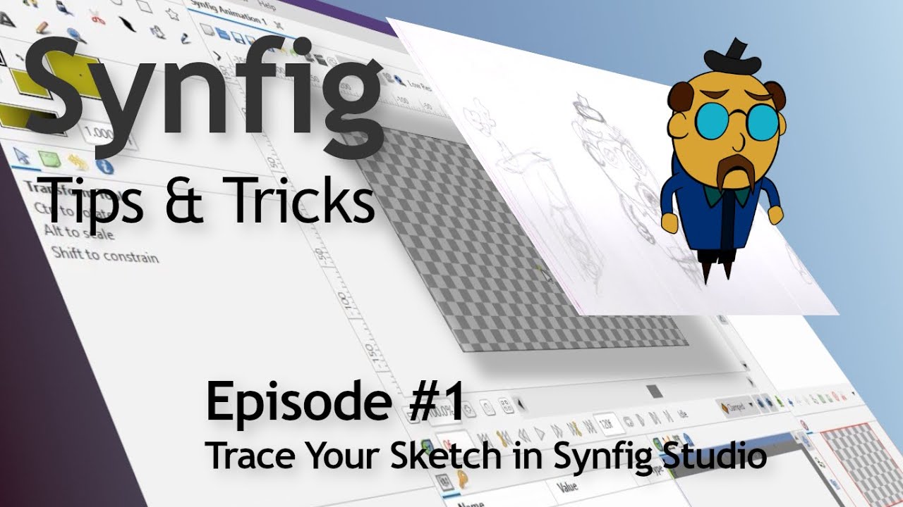 Synfig Tips and Tricks Easiest way to trace your pencil sketch in