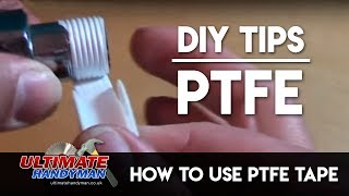 How to use PTFE tape to seal threads.
