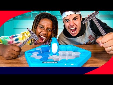 QUEM DEIXAR O PINGUIM CAIR DO GELO PERDE, COM MC CAVEIRINHA - Desafio!