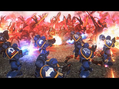 Unification Mod | Ultramarines & Black Templars vs Legion of Khorne! - WH40K: Dawn of War: Soulstorm