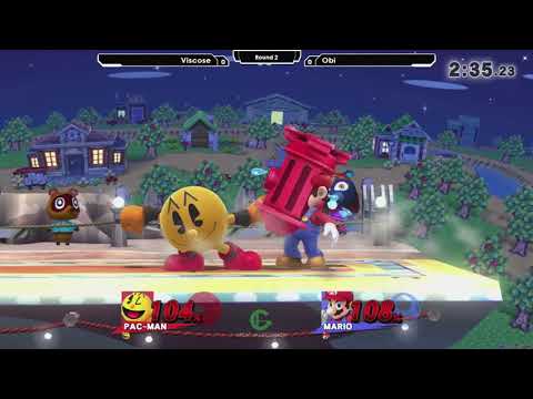 Smash 4: Viscose (Pacman) V Obi (Mario) - Ascendance 95 Tournament SSB4