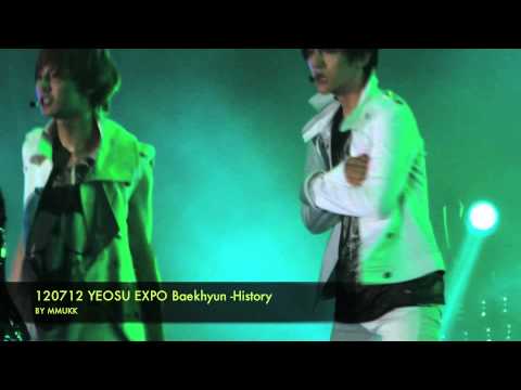 120712 Yeosu Pop Festival EXO-K HISTORY (Baekhyun focus)