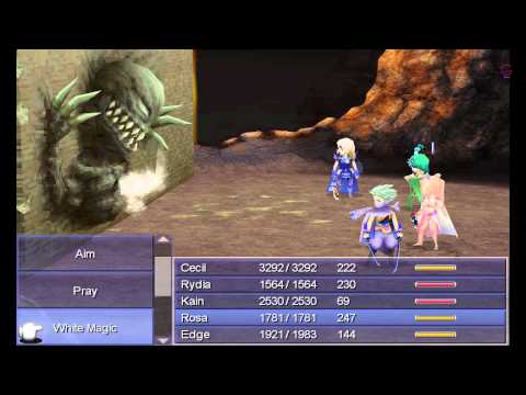 Final Fantasy IV Remake Sealed Cave BOSS FIGHT DEMON WALL Part 35 Walkthrough
