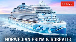 SHIPS TV - Norwegian Prima & Fred Olson Borealis Cruise Ships Departing Port of Southampton (LIVE)