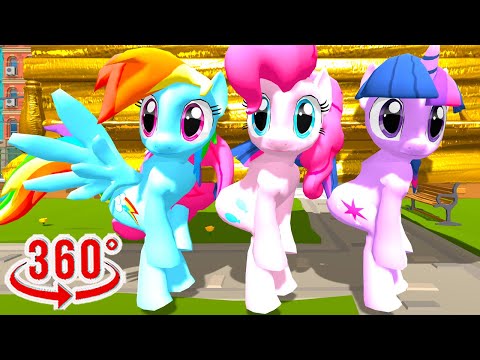 360° My Little Pony Minecraft - Animation Music Video VR