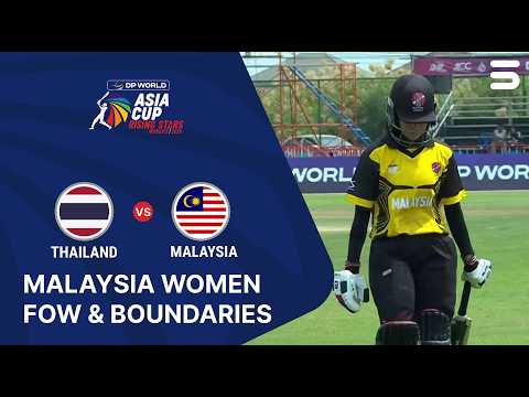 Malaysia Boundaries & FOW | Thai Women vs Mal Women | M3 | Women's Asia Cup Rising Stars | ZM1H