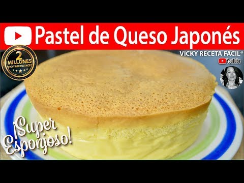 PASTEL DE QUESO JAPONES ESPONJOSO | #VickyRecetaFacil Video