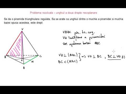 Problema rezolvata - piramida triunghiulara regulata