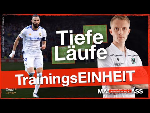 (4K) Komplette Fußball-Trainingseinheit - Spiel in die Tiefe I Coach² - Individualisierung #9