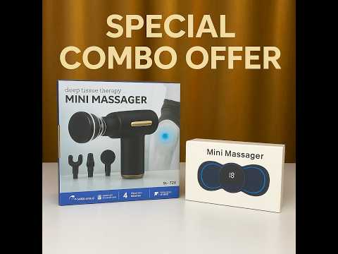 😍Mini Rechargeable Deep Tissue Therapy Massager SL-720 & Smart Mini Neck Massager Portable Electronic Stick Double Special Combo🔥🔥 11378