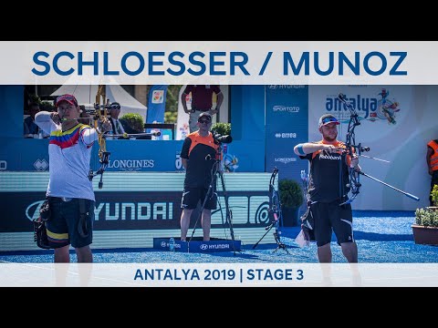 Mike Schloesser v Daniel Munoz – compound men bronze | Antalya 2019 World Cup S3