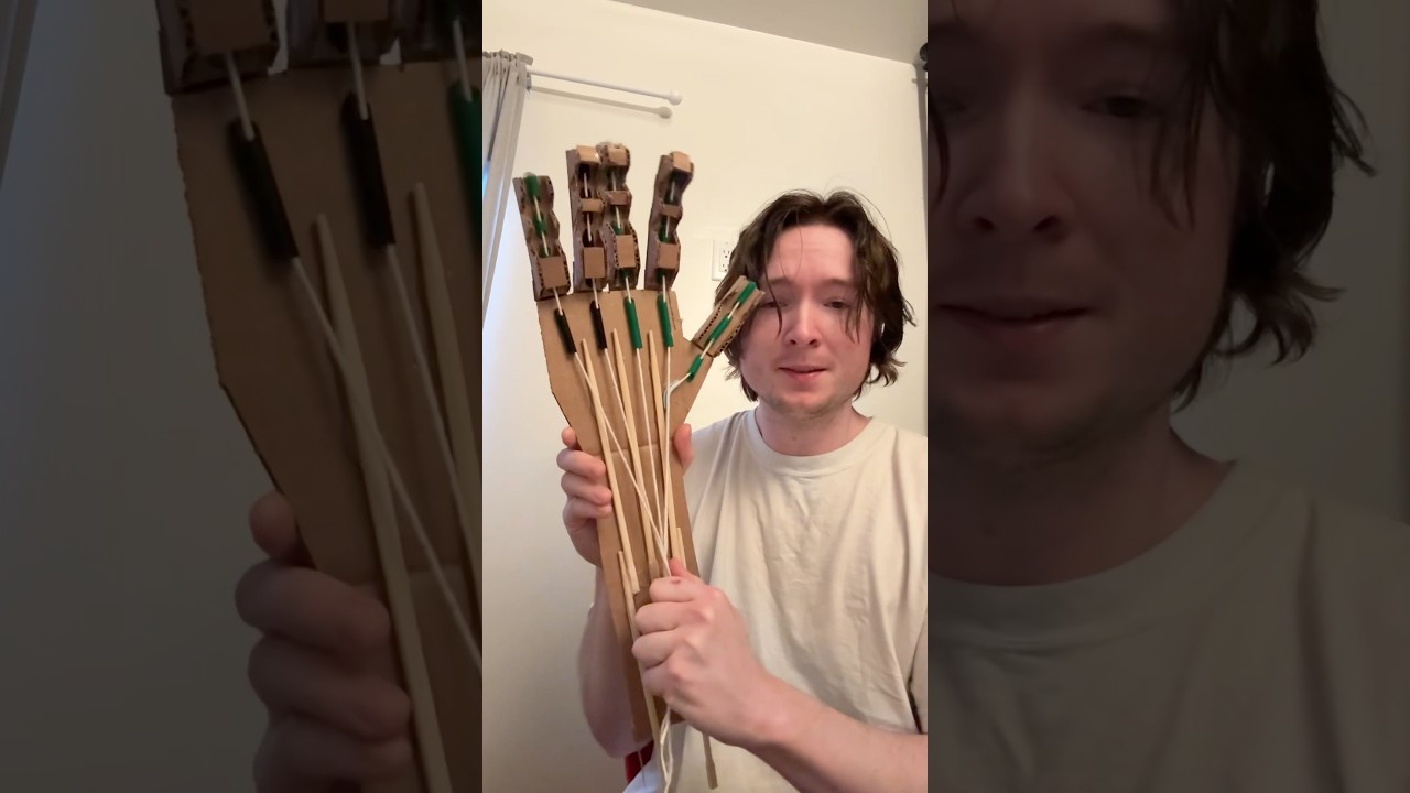 I Made a Working Cardboard Hand