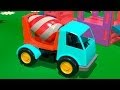 Бетономешалка - рабочие машины - развивающие мультфильмы для детей 