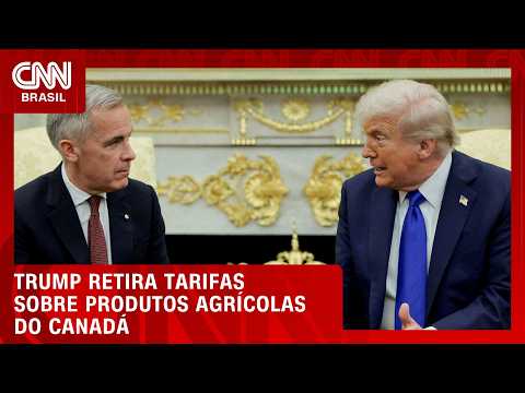 Trump retira tarifas de 50% sobre produtos agrícolas do Canadá | CNN AGRO NEWS
