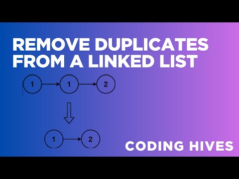 Remove Duplicates From A Linkedlist Python Coding Interview Question Explained Simplycoding Hives