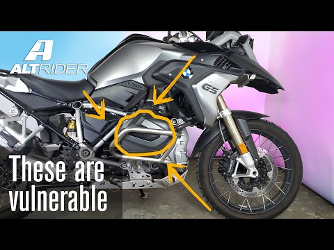 Features of the BMW R 1250 GS Cylinder Head Guards: