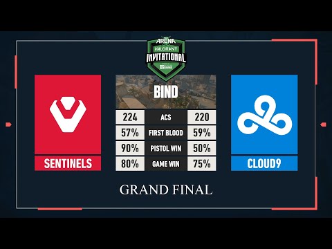 Sentinels vs Cloud9 (Game 3,Bind) | PAX Arena Invitational (Grand Final)