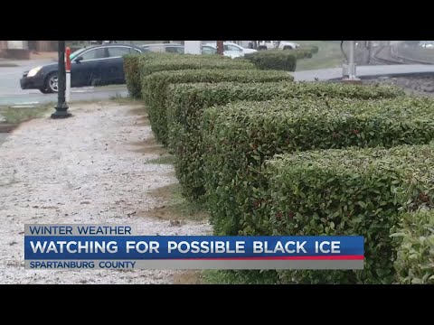 Snowfall in Spartanburg County