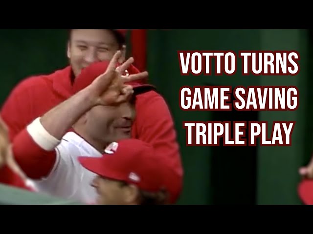 Joey Votto Turns a Game Saving Triple Play, a breakdown