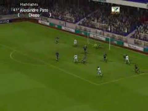 Pato's goal - Bolton x Real Madrid - D1 League