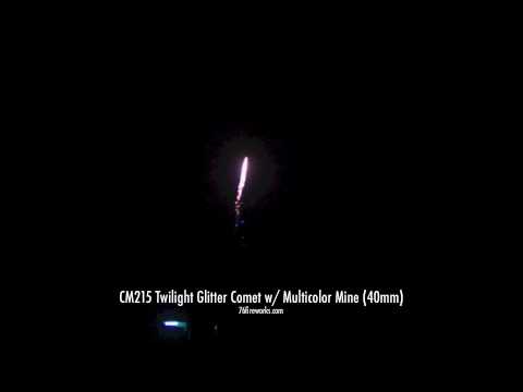 CM215 Twilight Glitter Comet w/ Multicolor Mine (40mm)