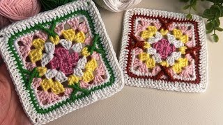 Super beautiful crochet square pattern for beginners