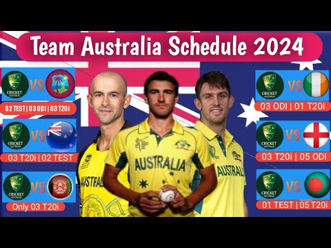 Australia Cricket Schedule 2024 | Australia Upcoming Series Schedule 2024 | Cricket Update
