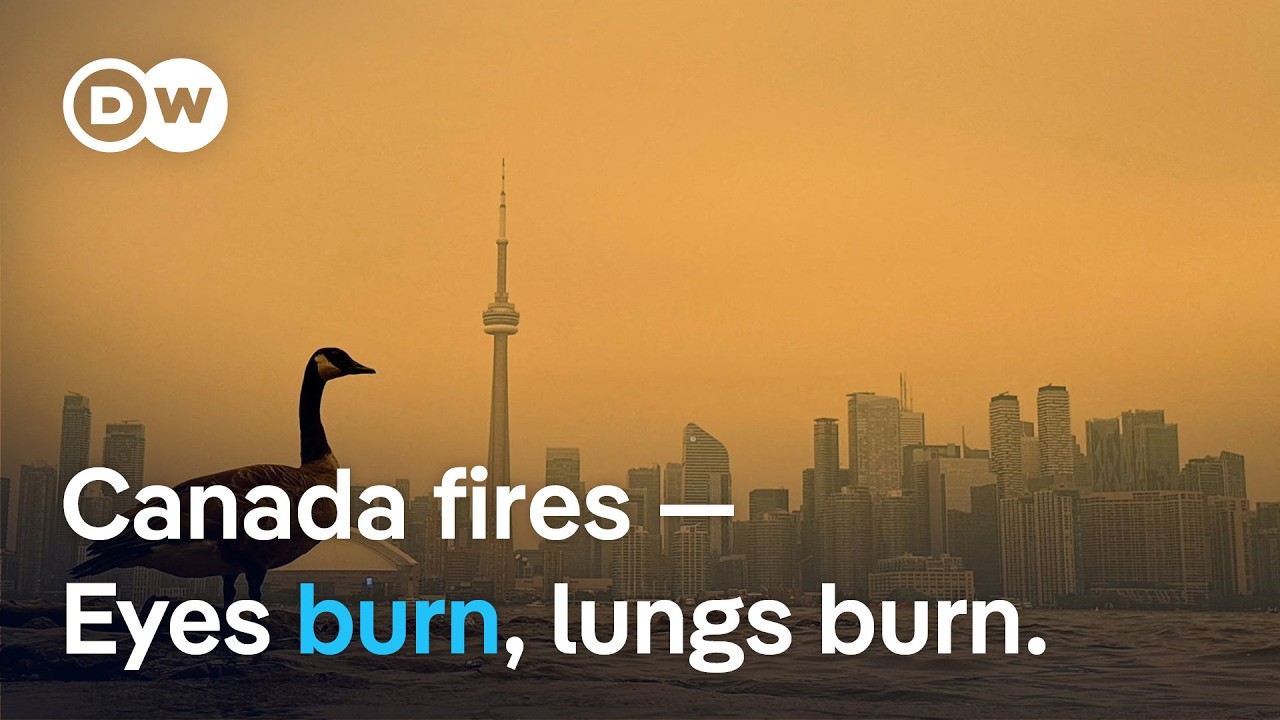 Video: Ontario wildfires send smoke across eastern Canada and US