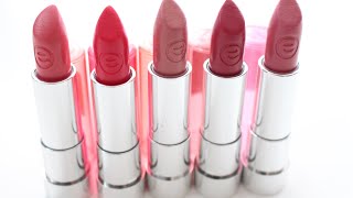 Essence Sheer & Shine Lipsticks | Swatches + Review