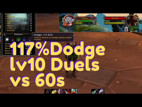 Level 10 Rogue Dodge Twink vs lvl 60s Duels - WoW Classic