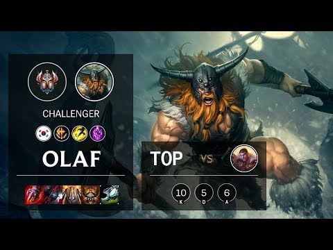 Olaf Top vs Jayce - KR Challenger Patch 10.9
