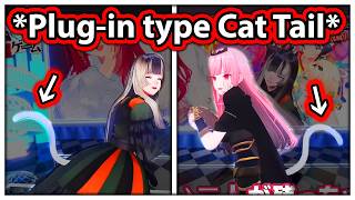 Calli and Raden After Getting Plug-in type Tail in 3D 【Hololive】