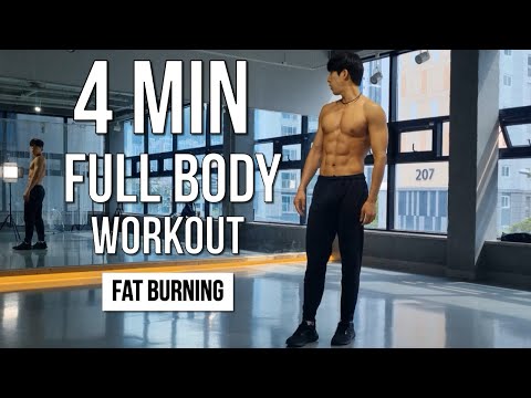 FULL BODY WORKOUT  4 MIN TABATA (Fat Burning)