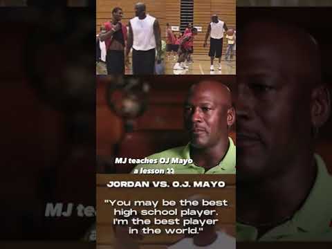 Jordan vs. OJ Mayo, the time MJ owned HIM. #Basketball #Sports