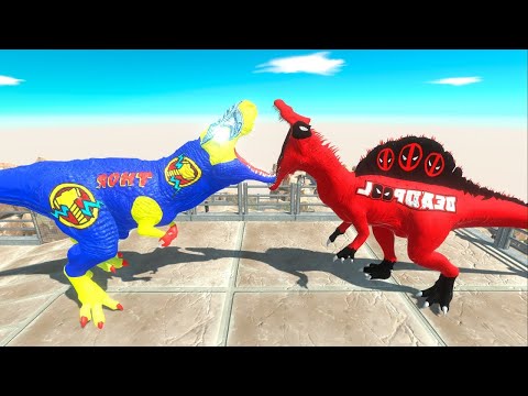 ⚡ THOR SPINOSAURUS MOUNTAIN DEATH CLIMB - 🦖 Animal Revolt Battle Simulator 🦕