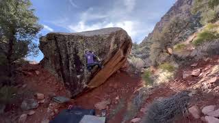 Video thumbnail of Astronomy, V6. Red Rocks