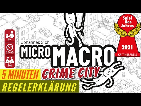 MicroMacro Crime City Regeln Anleitung Spiel des Jahres + Solo + PROFI-VARIANTE
