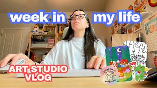 Self-Employed Artist Diaries 🎨 Packing Orders, Coloring Challenge + Happy Mail