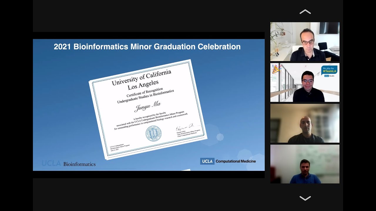 2021 Bioinformatics Minor Graduation | Computational Medicine at UCLA