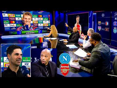 Napoli vs Arsenal 0-1 Odegaard on Fire 🔥 Thierry Henry Goes Crazy! Arteta Targets Champions Title!