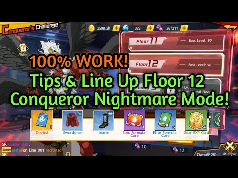 Floor 12 Nightmare Mode Conqueror Challenge! 100% WORK! +Tips, Trick & LineUp || OPM: THE STRONGEST
