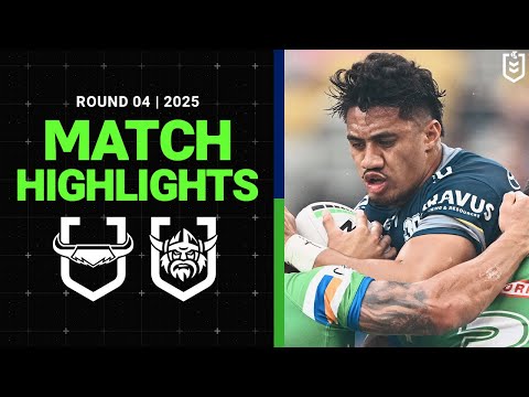 NRL Highlights | NRL Match Highlights 2025 | Cowboys v Raiders | Round 4