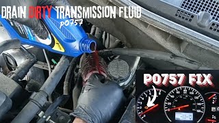 #p0757 #shiftsolenoid How to fix a transmission solenoid by draining an replace new fluid