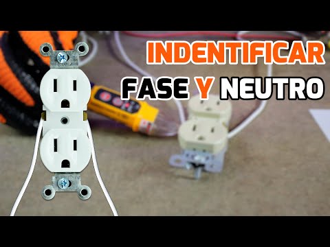 Cómo identificar la FASE y NEUTRO Cuando los cables son del mismo color