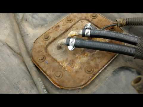 Pinched fuel line repair 1991 Jeep Wrangler YJ