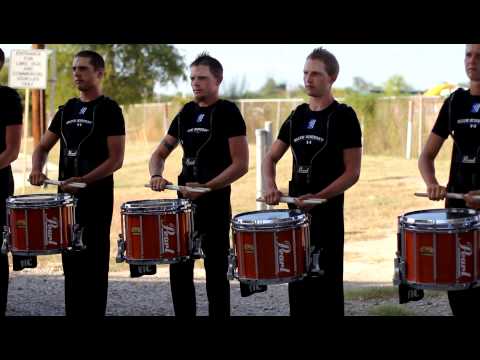 Blue Knights 2011 Drumline In The Lot: Warm-up sequence + "Square Push" HD [**1080p**]