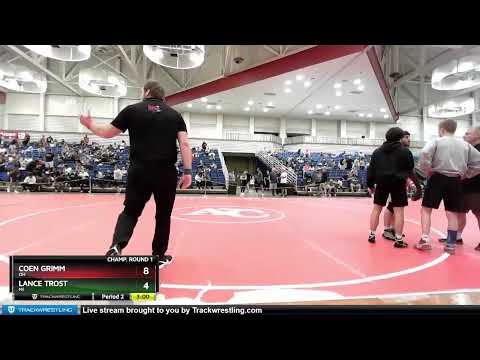 195 Lbs Champ. Round 1 - Coen Grimm, OH Vs Lance Trost, MI 3772