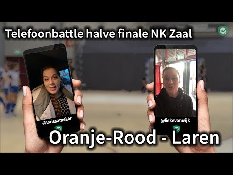 Telefoonbattle halve finale NK Zaal - Oranje-Rood - Laren