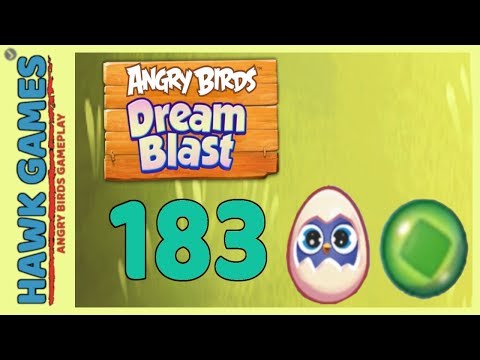 Angry Birds Dream Blast Level 183 - Walkthrough, No Boosters